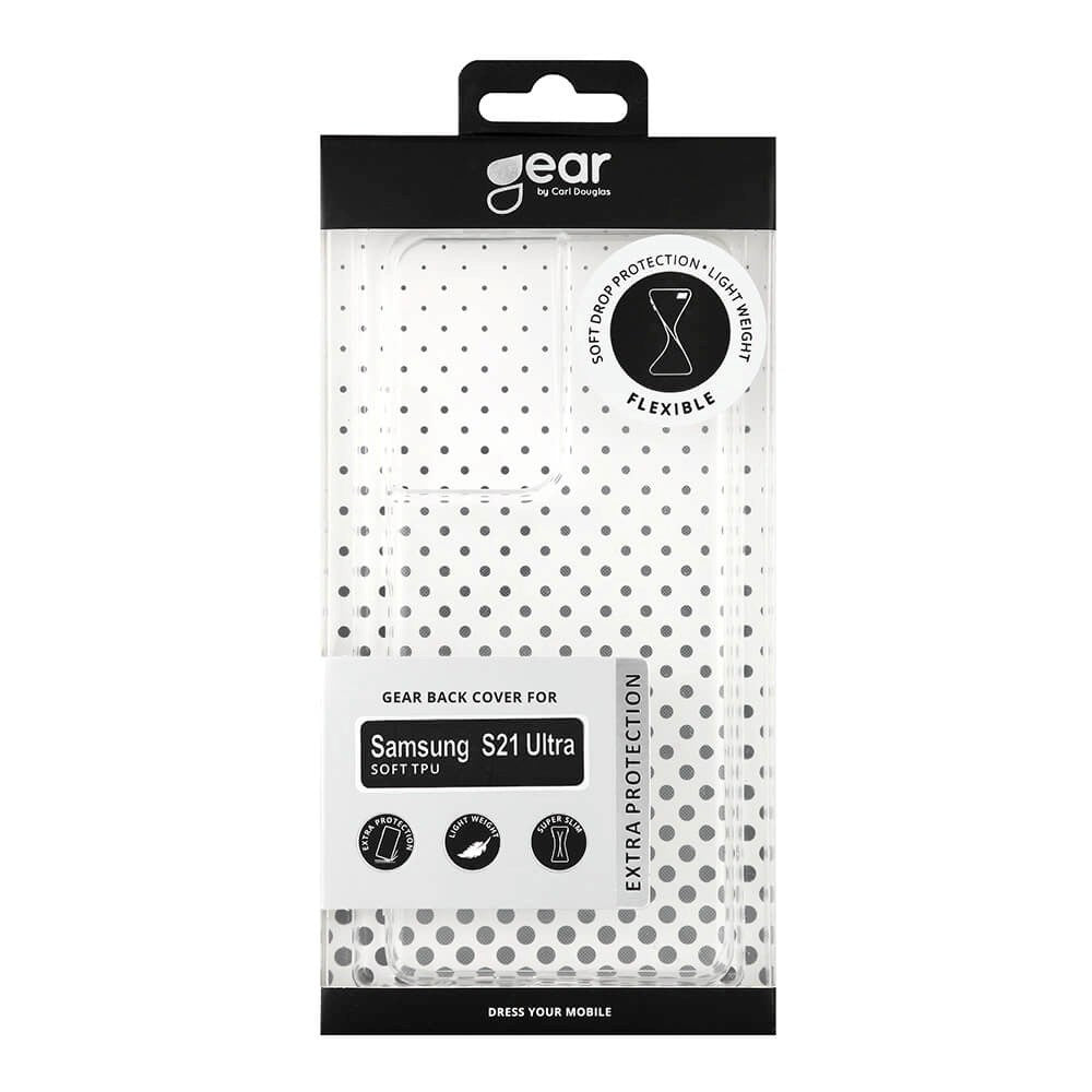 Samsung Galaxy S21 Ultra GEAR Flexible Plastic Case - Transparent