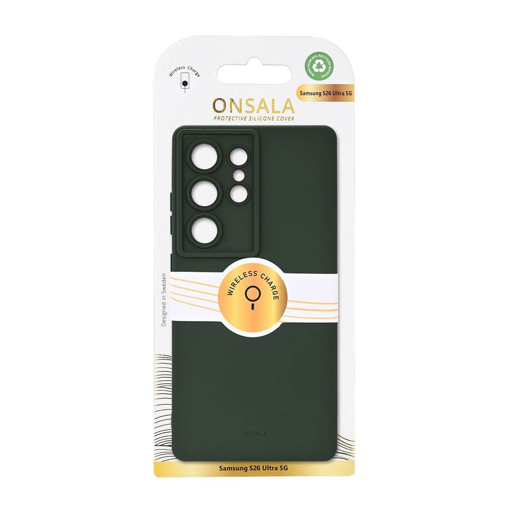 Samsung Galaxy S26 Ultra Onsala Silicone Case - MagSafe Compatible - Olive Green