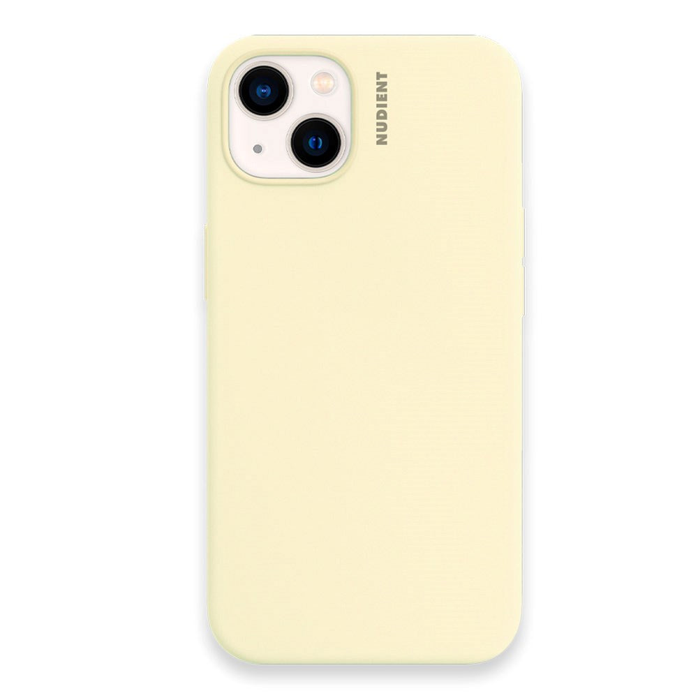 Nudient iPhone 13 Base Silicone Case - Pale Yellow