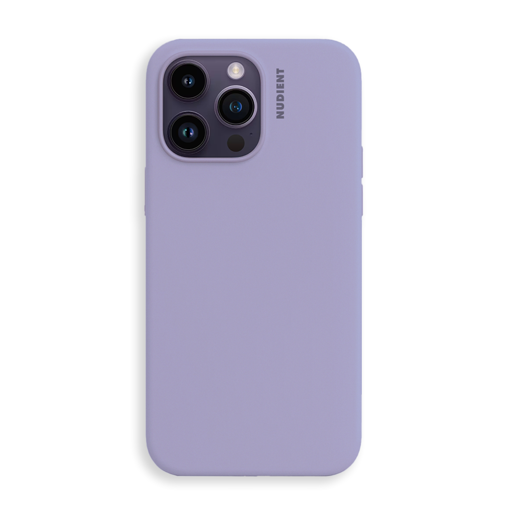 Nudient iPhone 14 Pro Base Silicone Case - Soft Purple