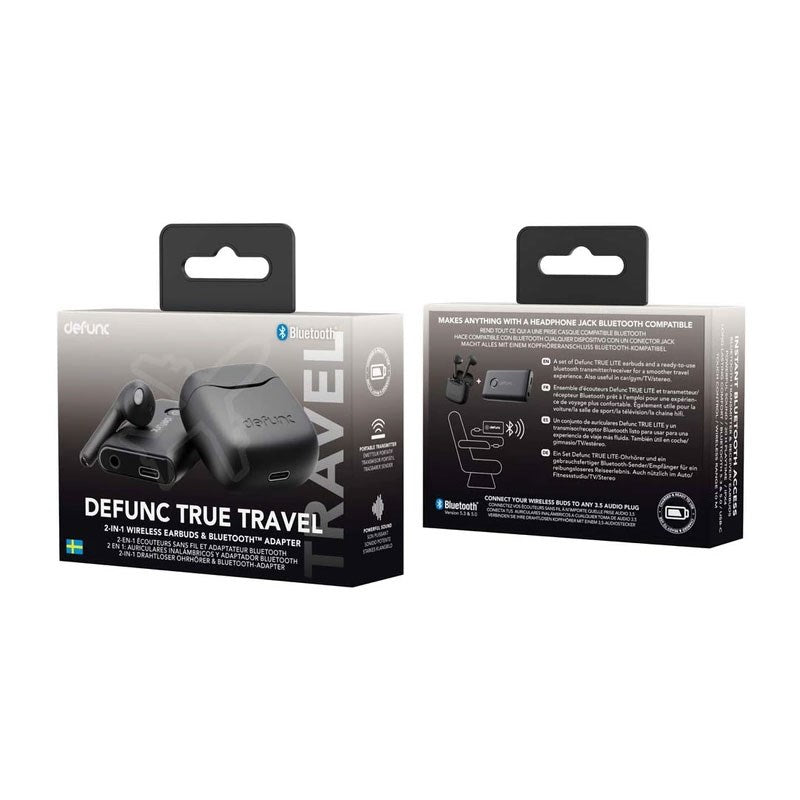 Defunc TRUE TRAVEL Bluetooth Headphones - Black