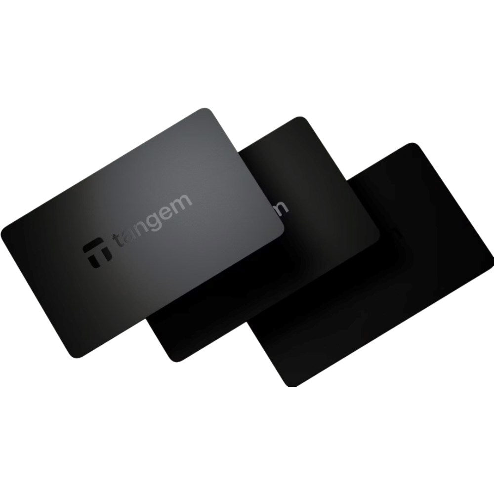Tangem Wallet Card - 3 pcs - Black
