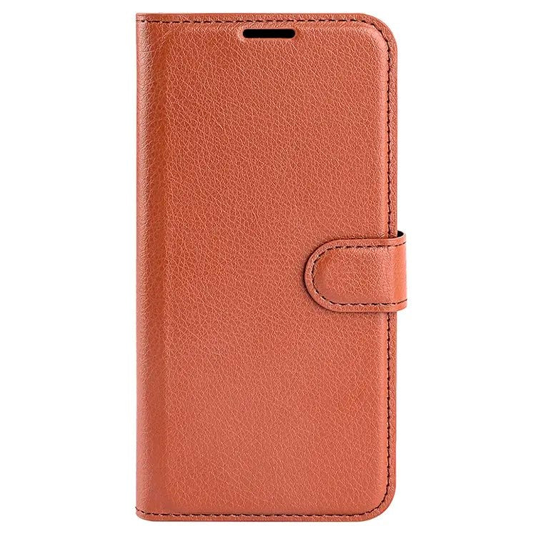 Samsung Galaxy A25 (5G) Litchi Læder Leather Case w. Wallet - Brown