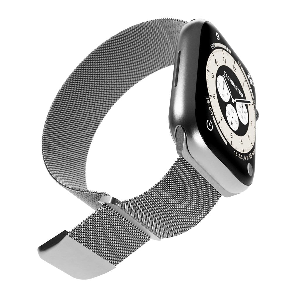 Apple Watch (38/40/SE/41/42mm) Puro MILANESE Stainless Steel Watch Strap - Argento