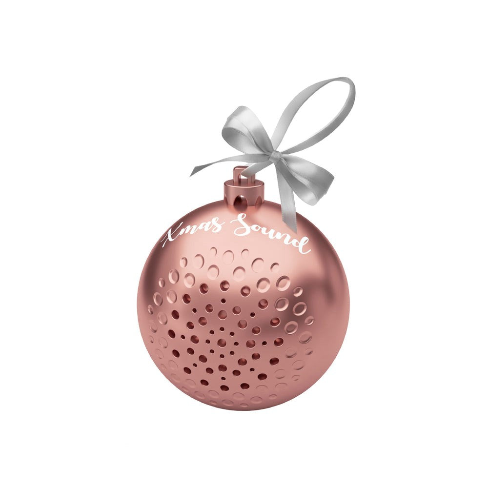 SBS 3W Christmas Ball Wireless Speaker - Rose Gold