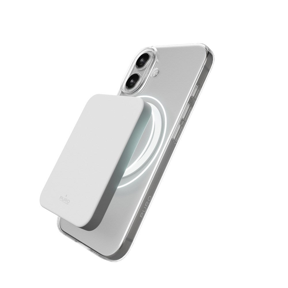 iPhone 17 PURO LITE MAG Hybrid Case - MagSafe Compatible - Transparent / White