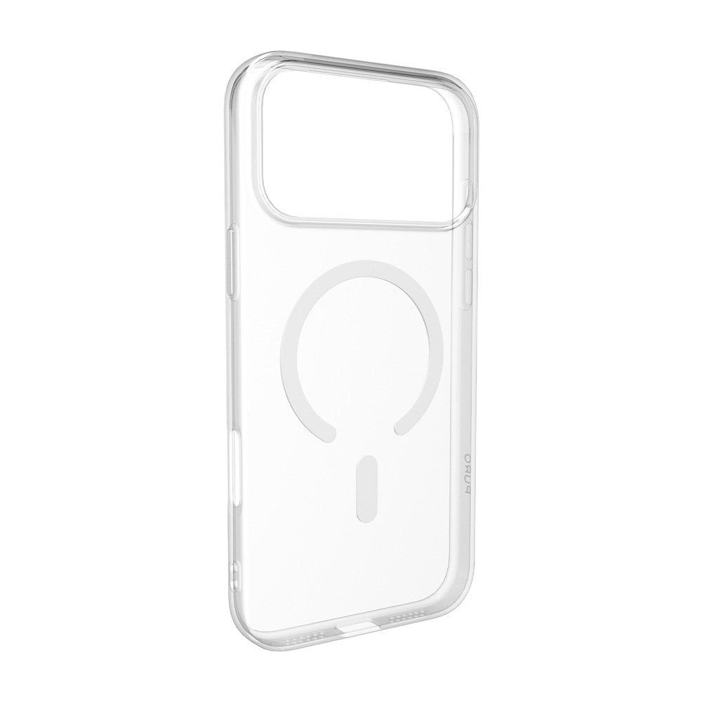 iPhone 17 Pro PURO LITE MAG Hybrid Case - MagSafe Compatible - Transparent / White