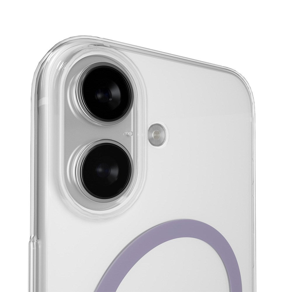 iPhone 17 PURO LITE MAG Hybrid Case - MagSafe Compatible - Transparent / Purple