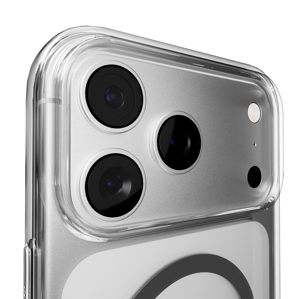 iPhone 17 Pro Max PURO LITE MAG Hybrid Case - MagSafe Compatible - Transparent / Gray