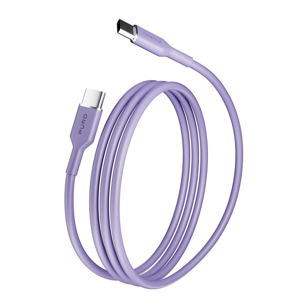 Puro ICON USB-C to USB-C Cable with 25W - 1.5m - Purple