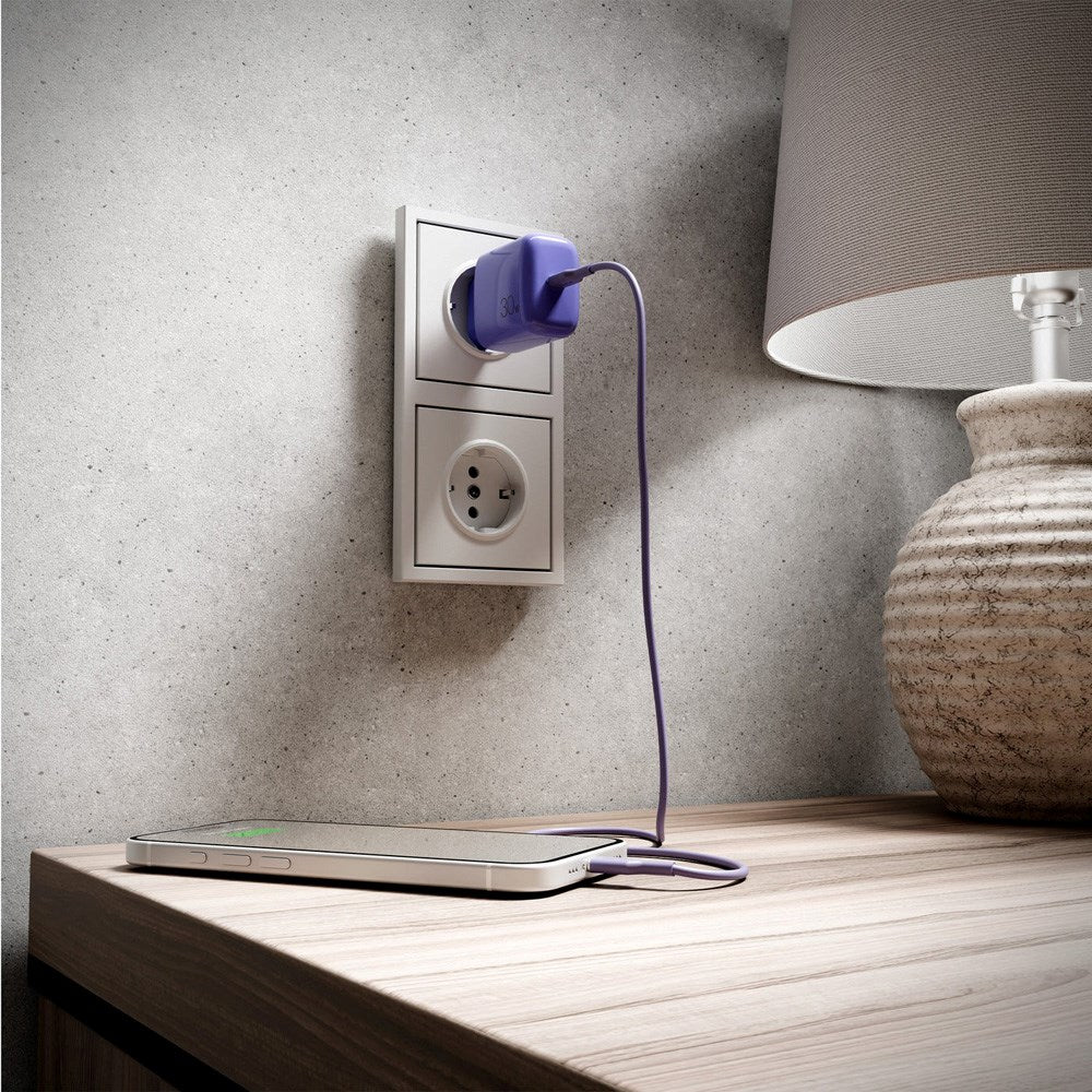 Puro ICON USB-C to USB-C Cable with 25W - 1.5m - Purple