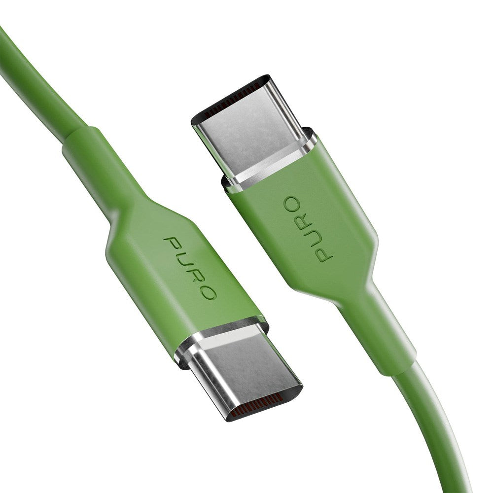 Puro ICON USB-C to USB-C Cable with 25W - 1.5m - Green