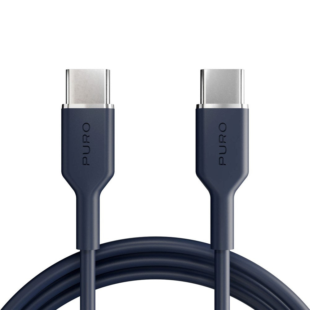 Puro ICON USB-C to USB-C Cable with 25W - 1.5m - Dark Blue