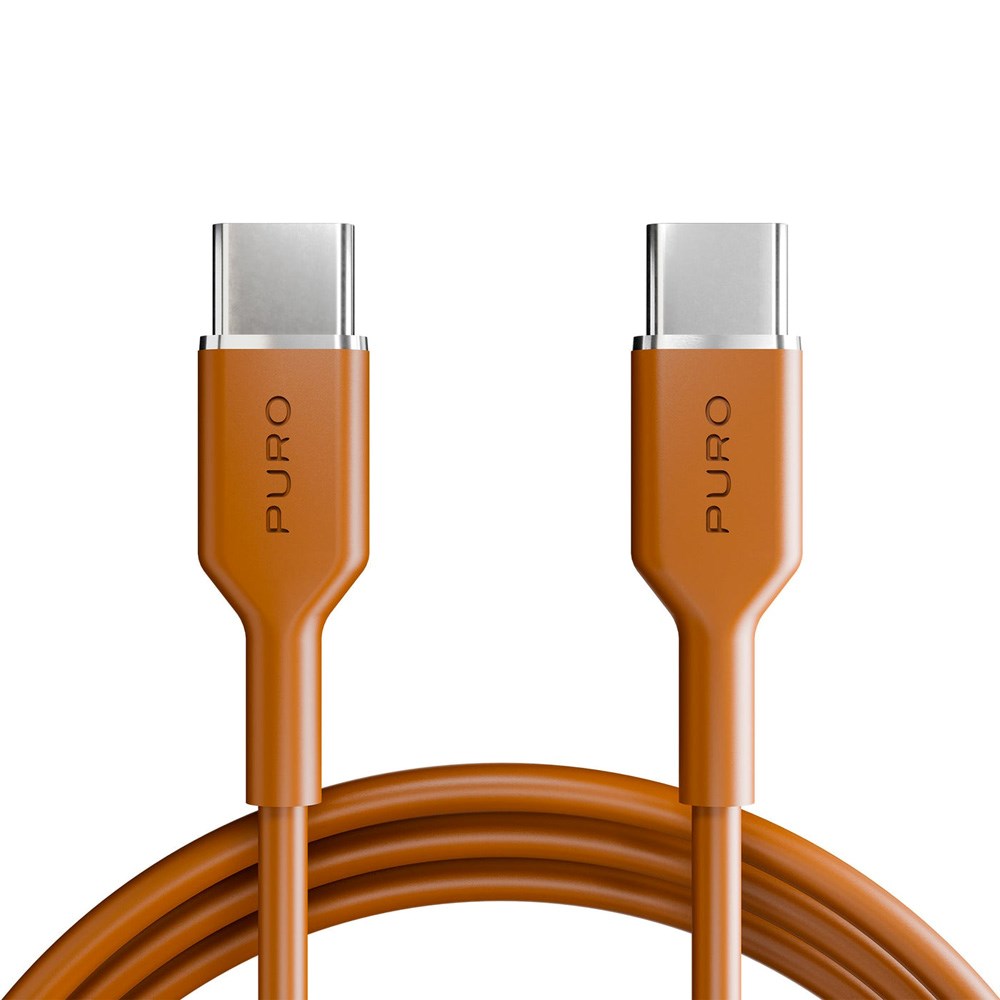 Puro ICON USB-C to USB-C Cable with 25W - 1.5m - Orange