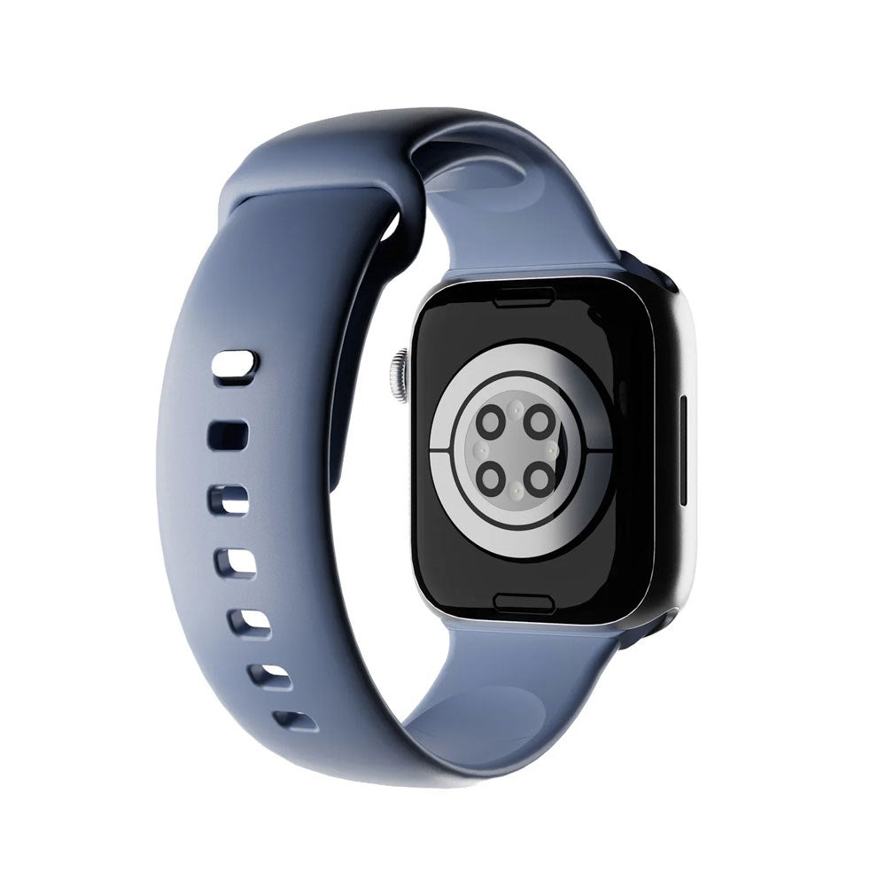 Apple Watch (42/44/SE/45/46/49mm) Puro ICON Silicone Watch Strap - Ice Blue