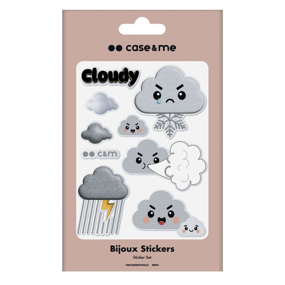 Case&Me Decorative Stickers - Grey / Cloud