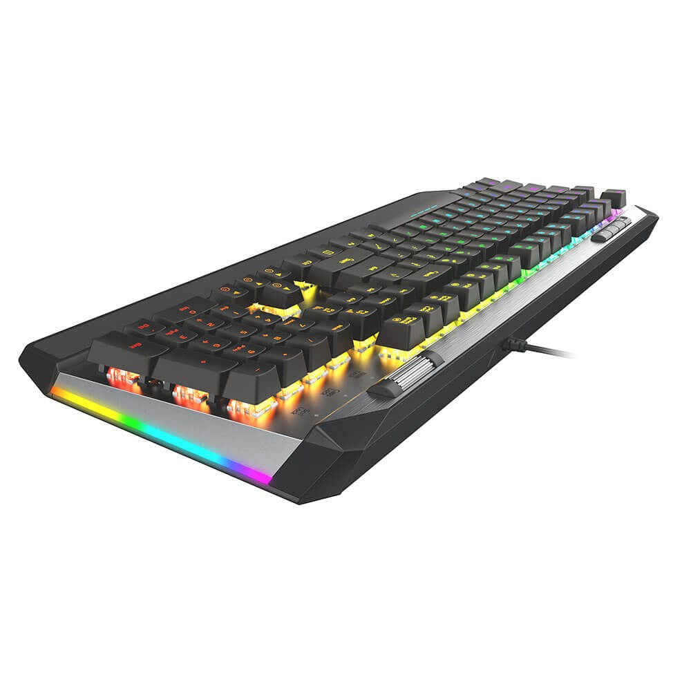 Viper V765 Mechanical Gaming Keyboard with RGB Lighting - Nordic Keyboard Layout - Black / Gray