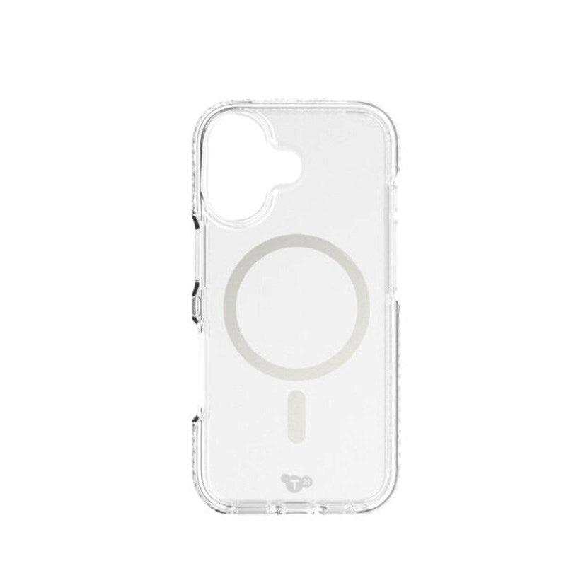 iPhone 17 Tech21 EVO Crystal Case - MagSafe Compatible - Transparent / Silver