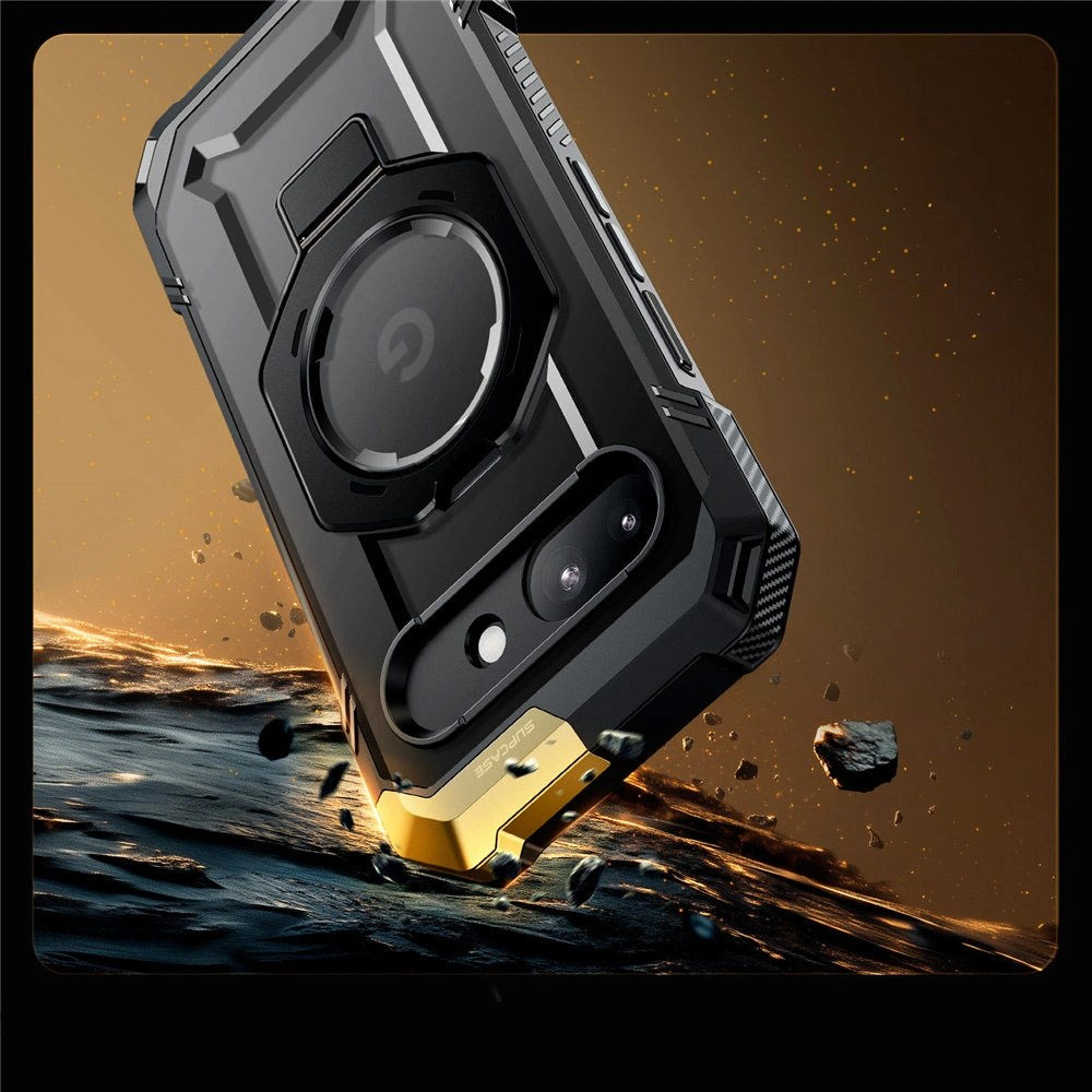 Supcase Unicorn Beetle Grip Google Pixel 9a Case - MagSafe Compatible - Transparent / Black