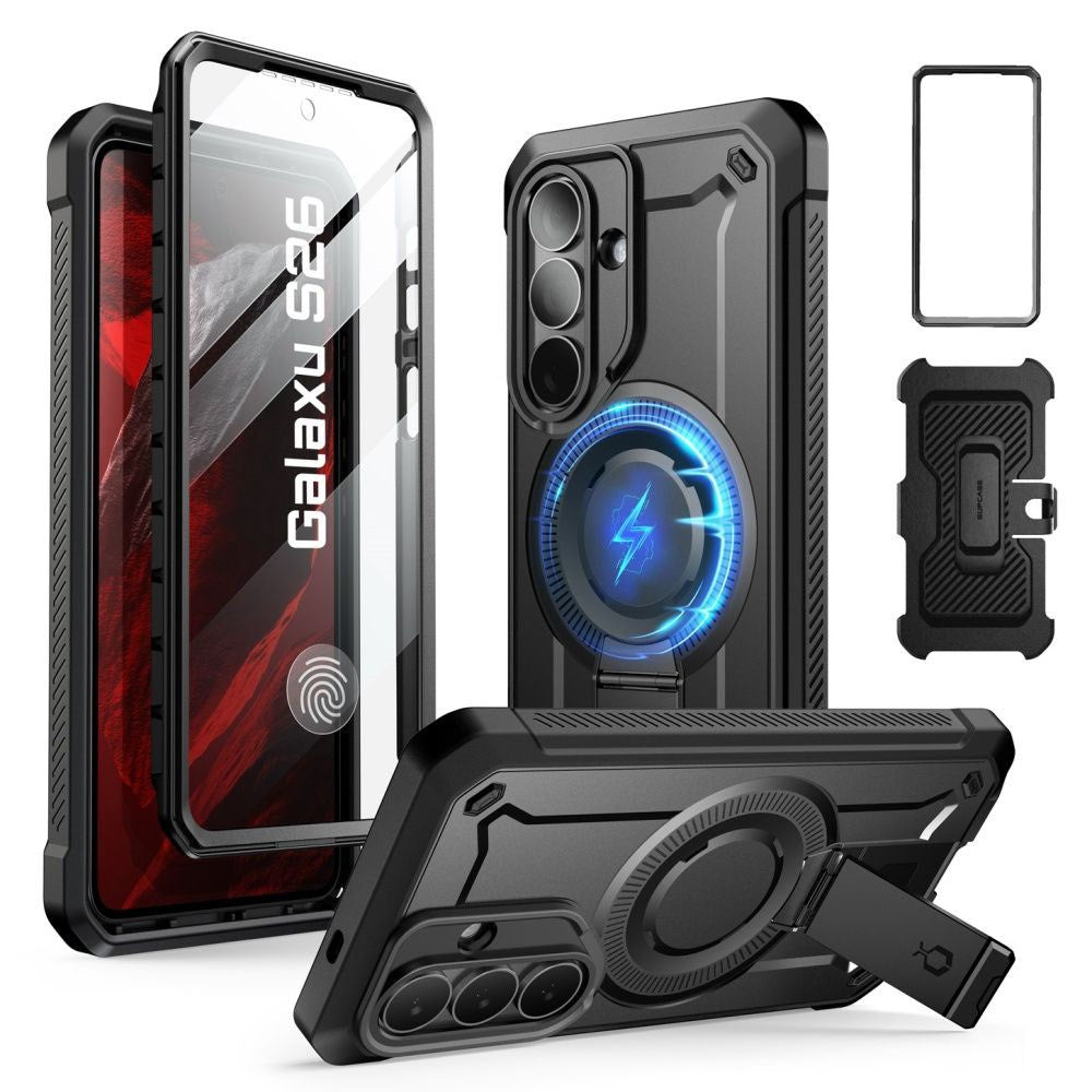 Samsung Galaxy S26 SUPCASE Unicorn Beetle Pro Mag Case with 2x Front Frame - MagSafe Compatible - Black