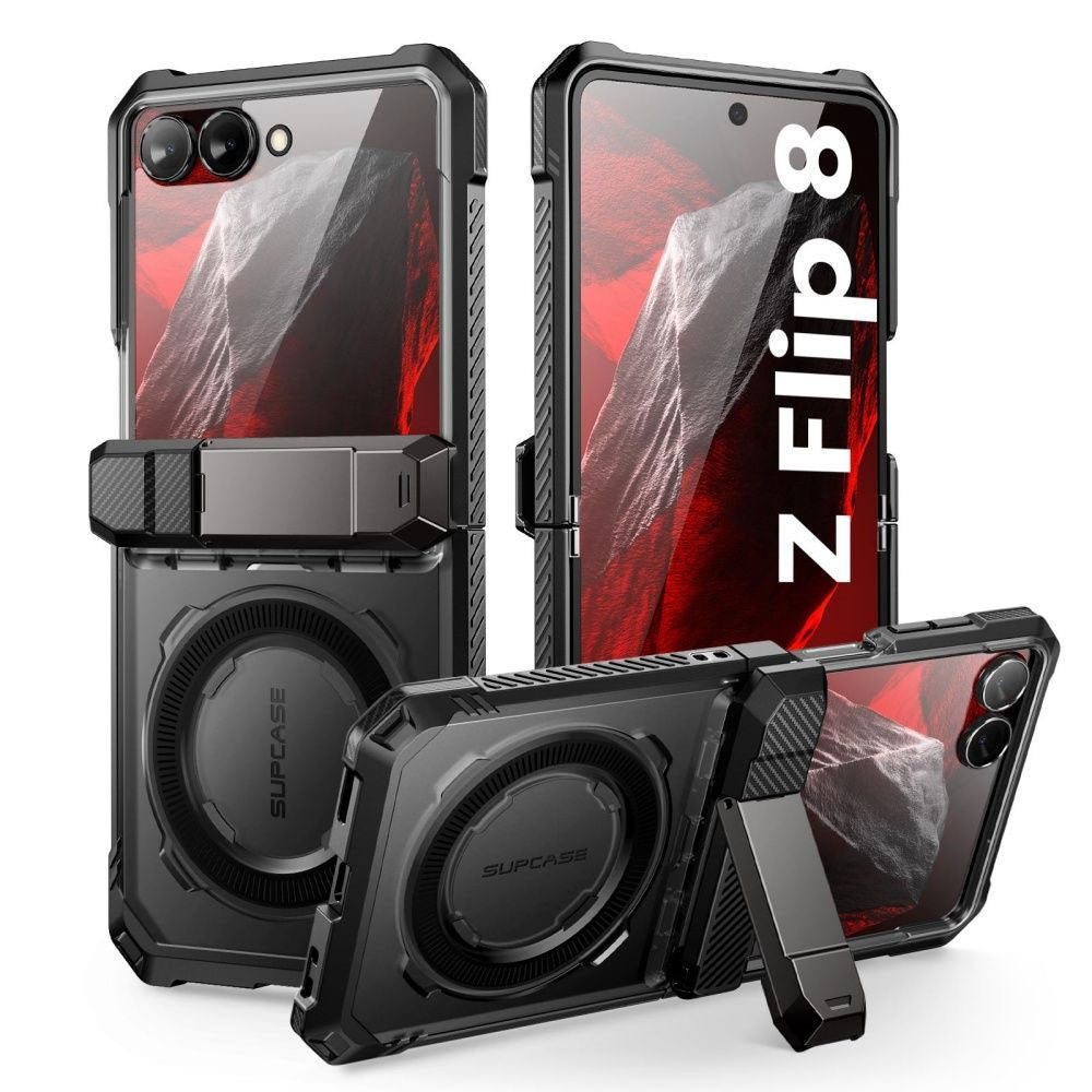 Samsung Galaxy Z Flip8 Supcase UB Grip Mag Case - MagSafe Compatible - Black