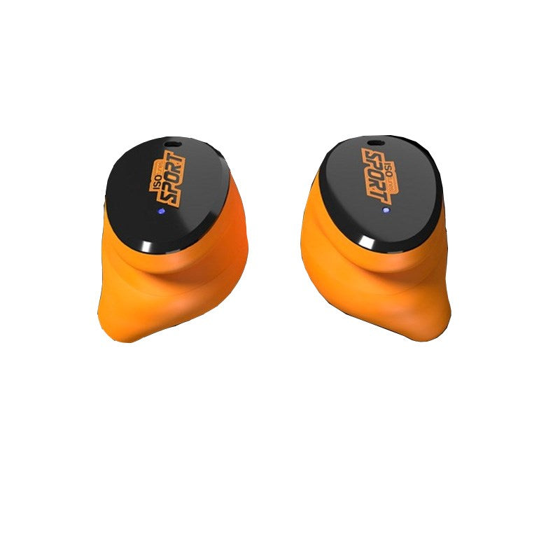 ISOTunes FREE Sport Caliber EN352 True Wireless Hearing Protection - Black / Orange