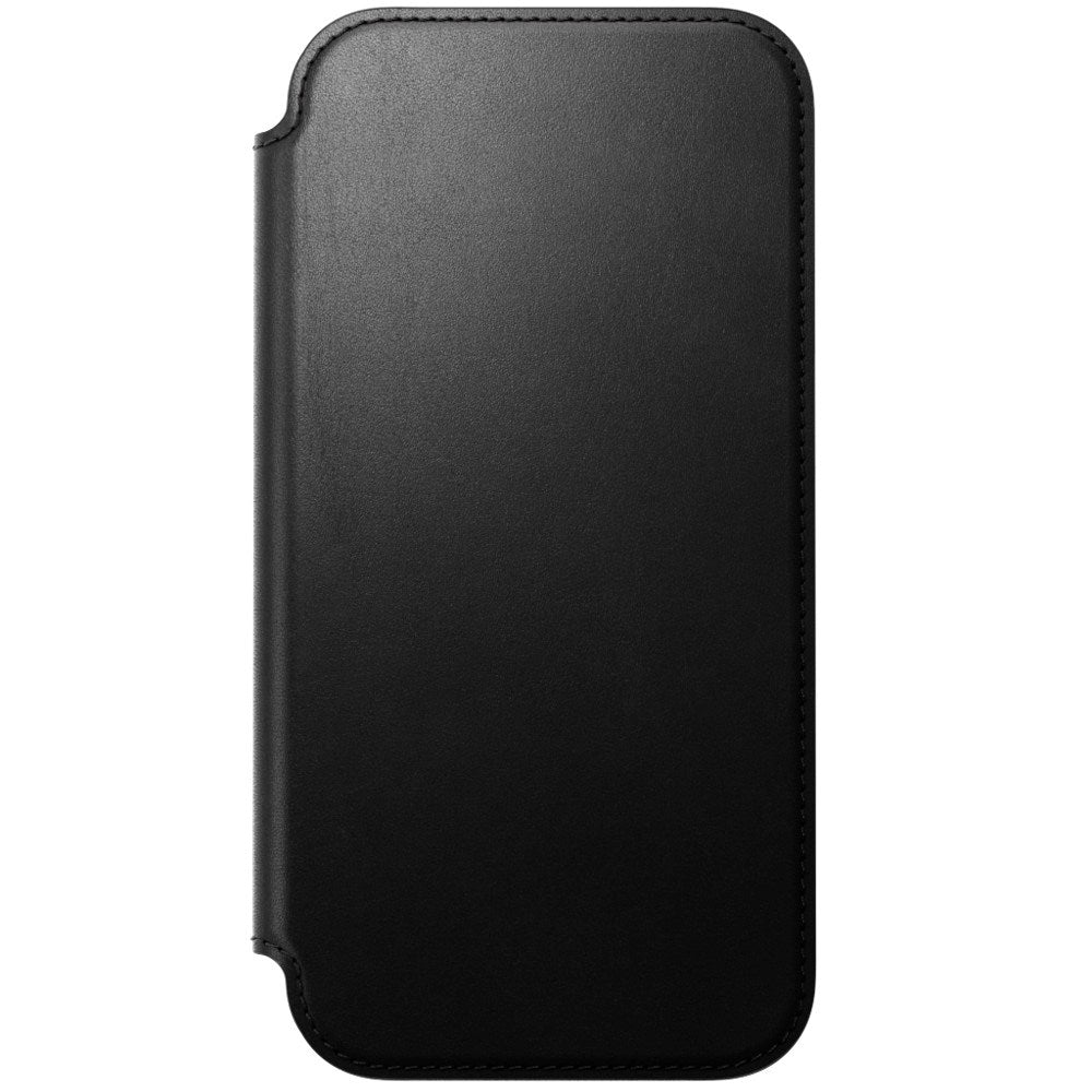 iPhone 18 Pro Nomad Modern Leather Folio Case - MagSafe Compatible - Black