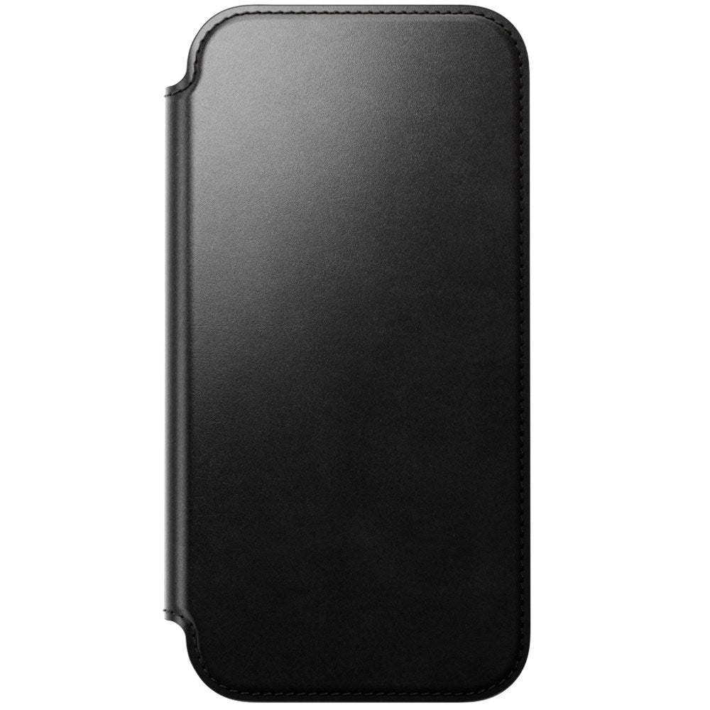 iPhone 18 Pro Max Nomad Modern Horween Leather Folio Case - MagSafe Compatible - Black