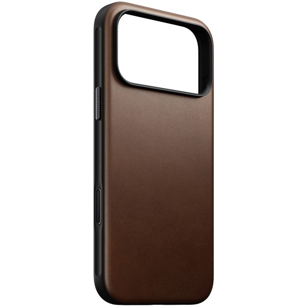 iPhone 18 Pro Nomad Modern Leather Case - MagSafe Compatible - Brown