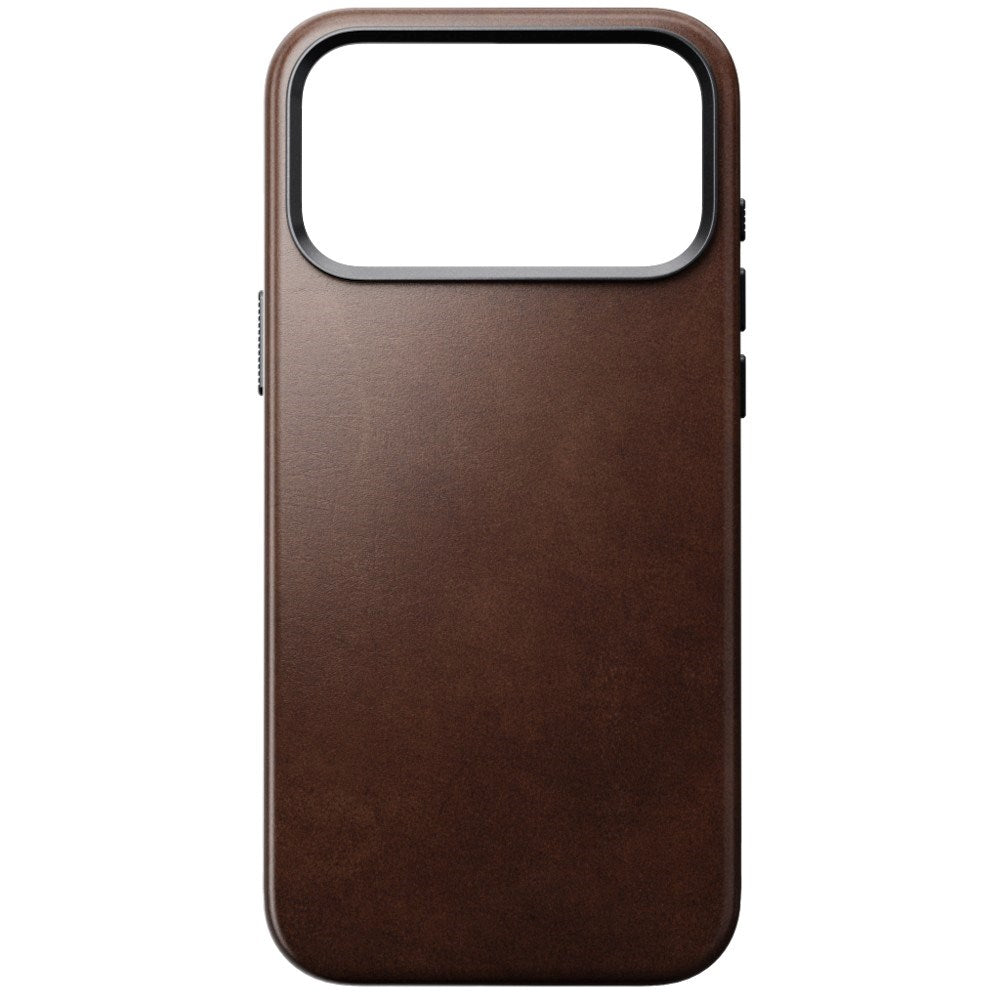 iPhone 18 Pro Max Nomad Traditional Horween Leather Case - MagSafe Compatible - Rustic Brown