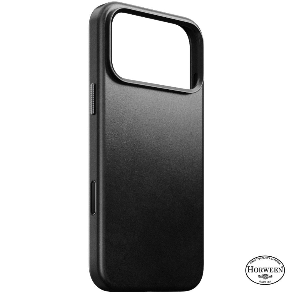 iPhone 18 Pro Max Nomad Traditional Horween Leather Case - MagSafe Compatible - Black