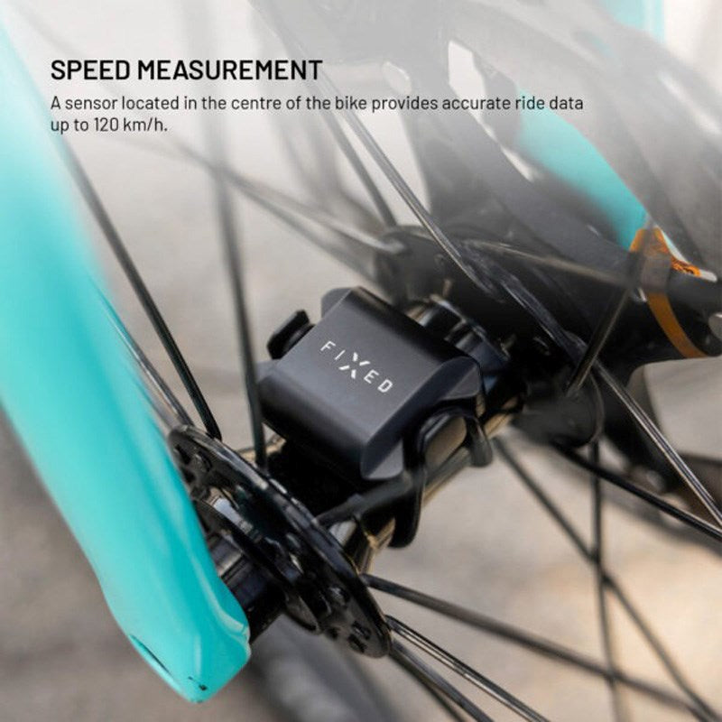 Fixed Spin Speed Sensor for Bicycle incl. Mounting Kit - Black