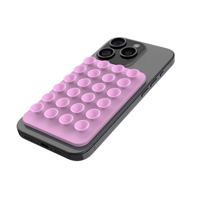 Fixed MagMate Phone Holder - Silicone Suction Cup - MagSafe Compatible - Pink