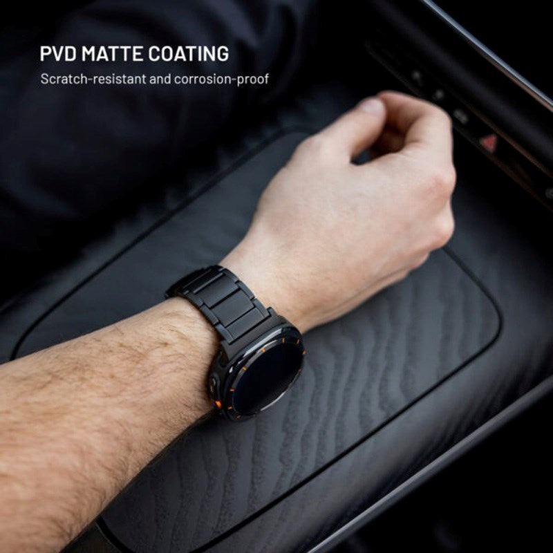 Fixed Universal Garmin 22mm QuickFit Titanium Strap - Black