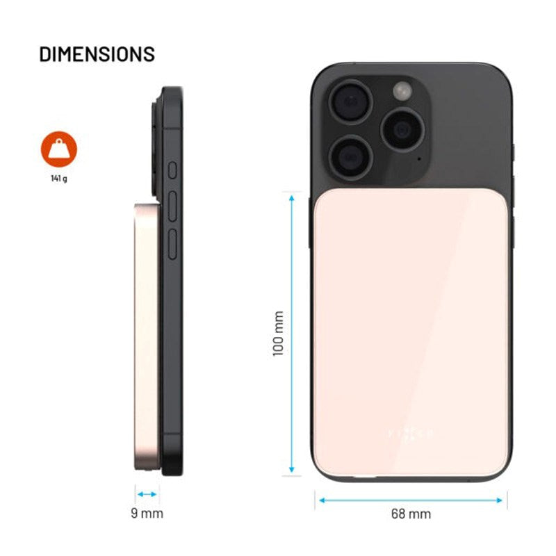 Fixed MagZen Qi2 Wireless Powerbank 5,000 mAh - Pink