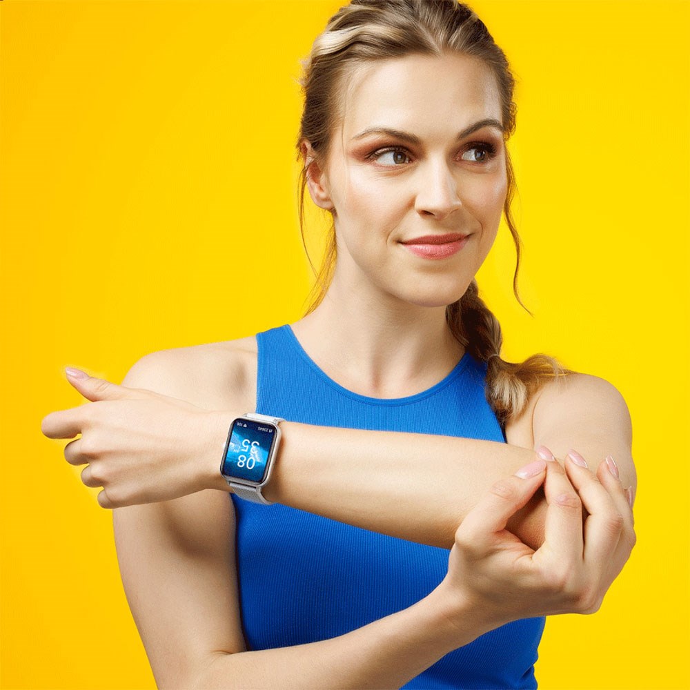 Niceboy WATCH Lite 4 - Smartwatch with Health Tracking & Call Function - Silver