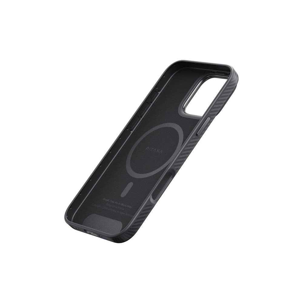 iPhone 16 Pro Max PITAKA Military Grade Protective Case - MagSafe Compatible - Black / Grey