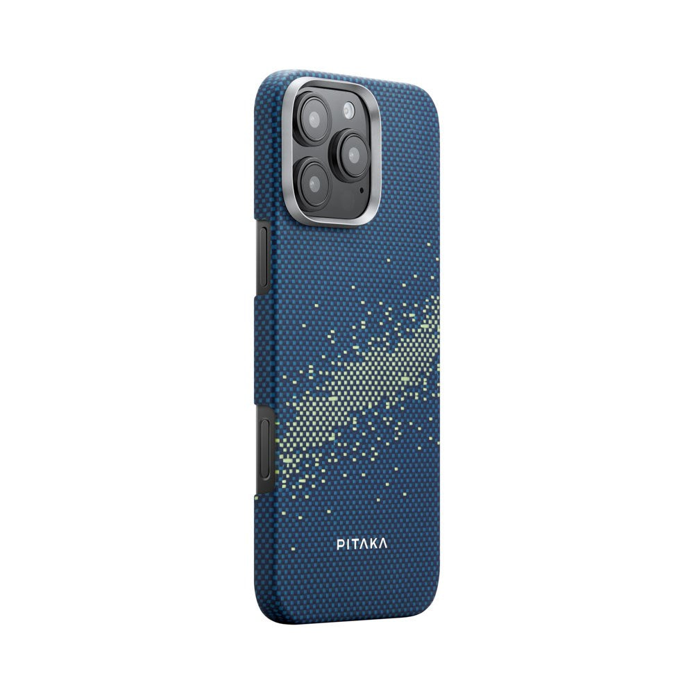 iPhone 16 Pro PITAKA Tactile Woven Case - MagSafe Compatible - Milky Way Galaxy