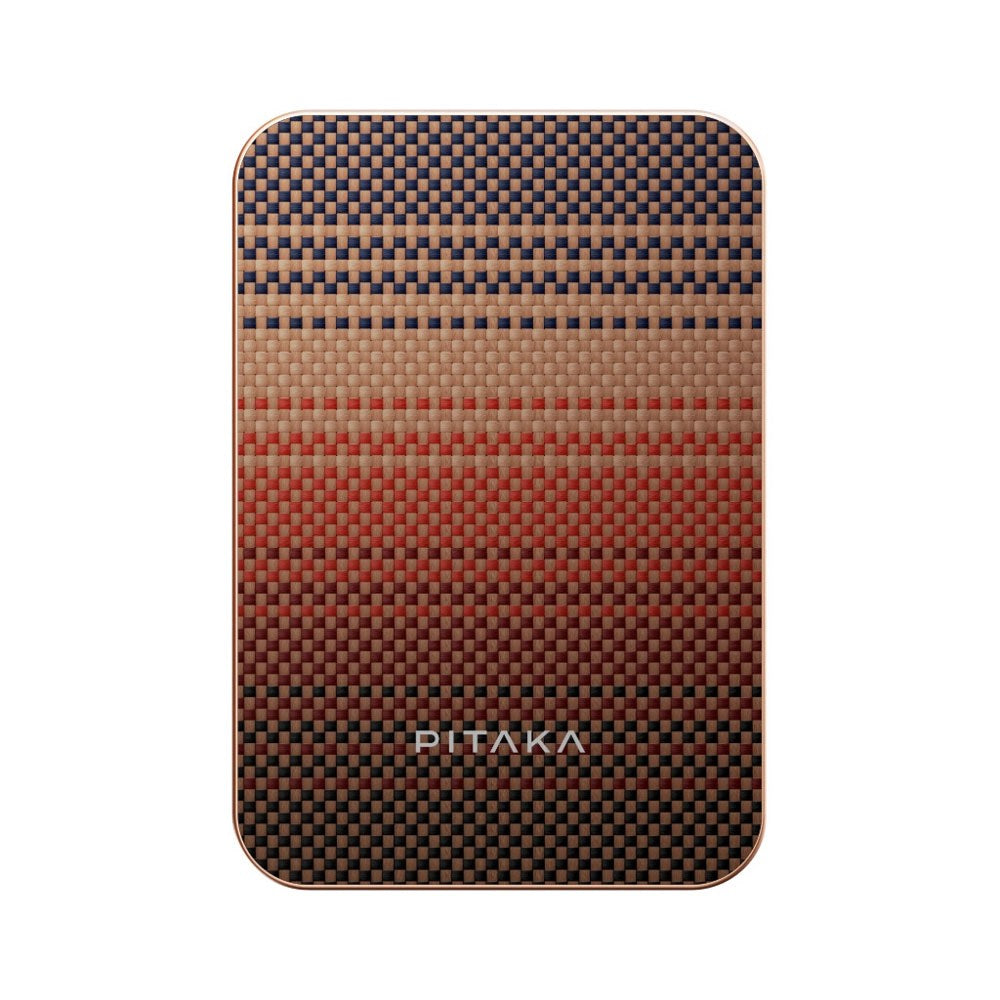 PITAKA Qi2 Aramid Fiber PowerBank 5000 mAh – MagSafe Compatible – Sunset