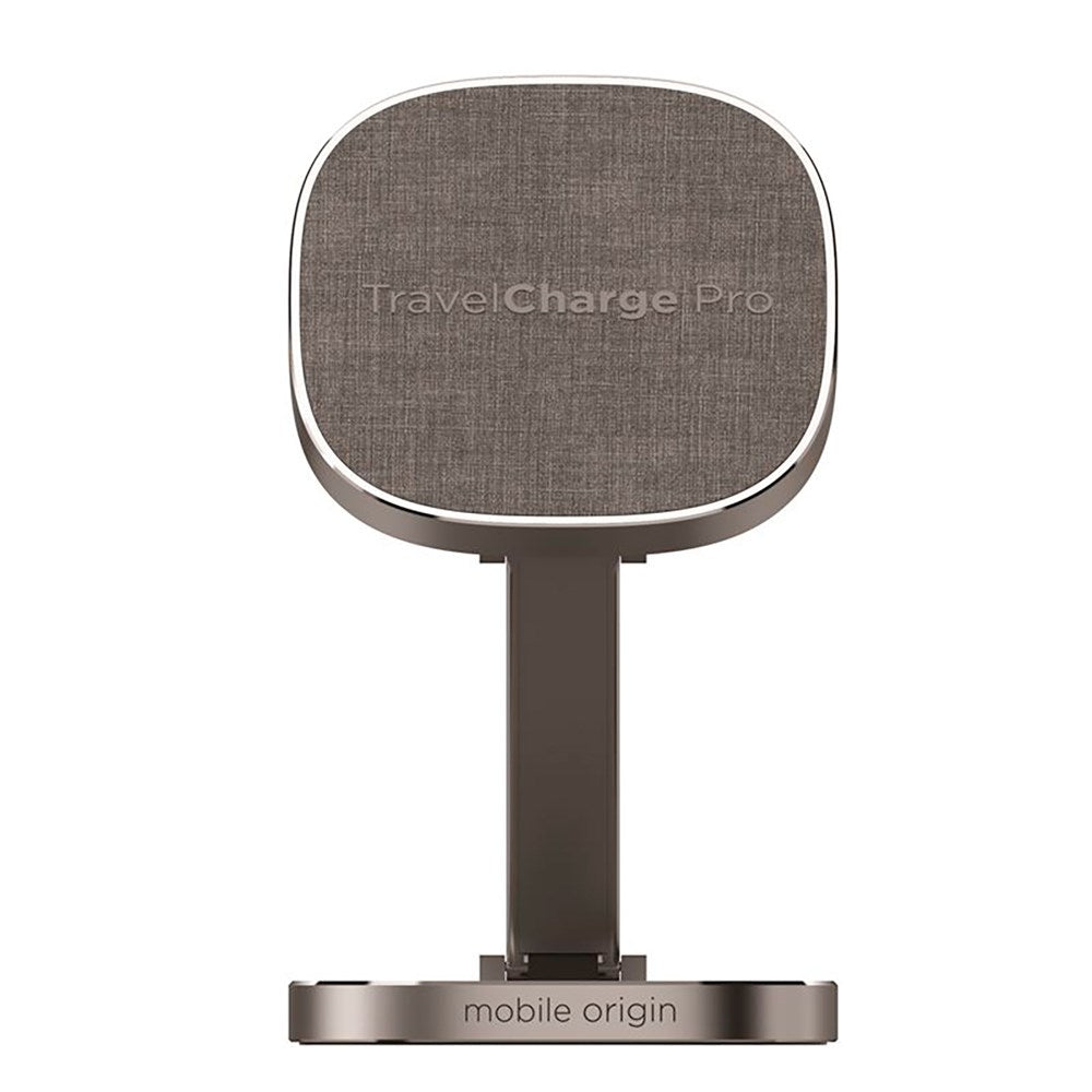 Mobile Origin TravelCharge Pro - Magnetic Wireless Charger - MagSafe Compatible - Grey