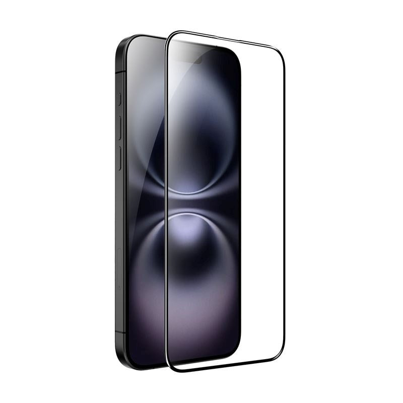 iPhone 15 Plus / 16 Plus Mobile Origin EasyGlass Screen Protector - Transparent / Black Edge