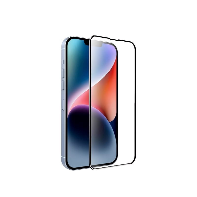iPhone 16e / 14 / 13 / 13 Pro Mobile Origin EasyGlass Screen Protector - Transparent / Black Edge
