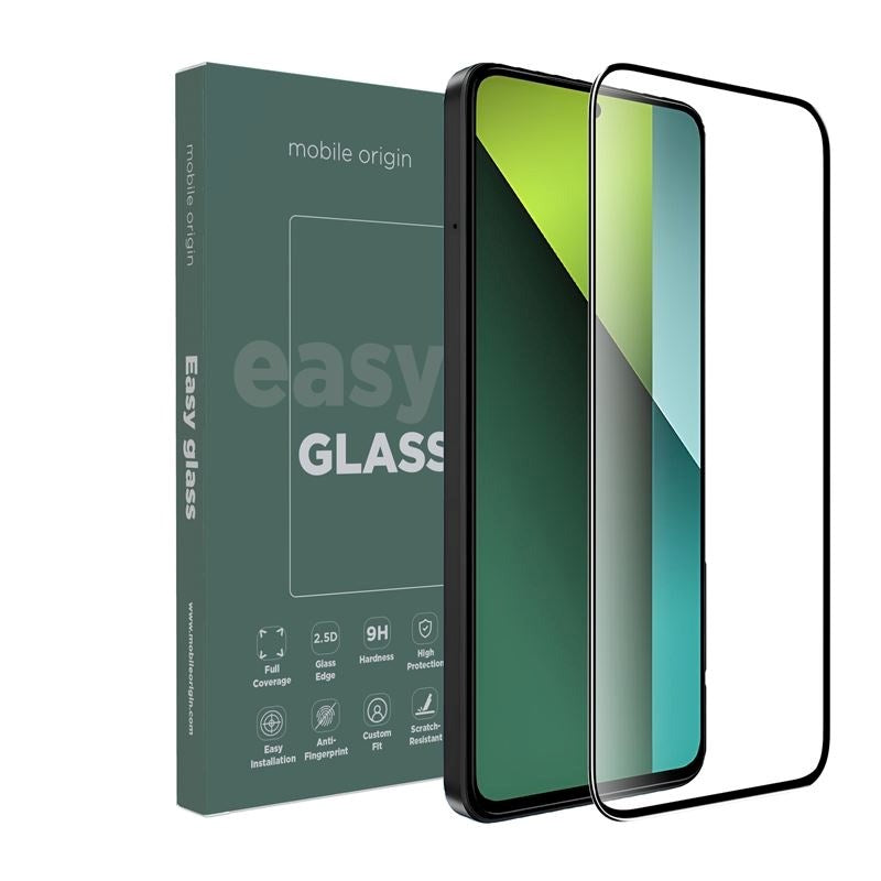 Xiaomi Redmi Note 13 Pro (5G) Mobile Origin EasyGlass Screen Protector - Transparent / Black Edge
