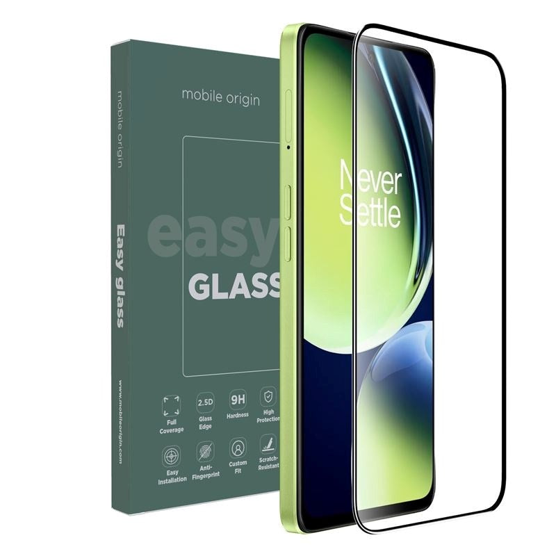 OnePlus Nord CE 3 Lite (5G) Mobile Origin EasyGlass Screen Protector - Transparent / Black Edge