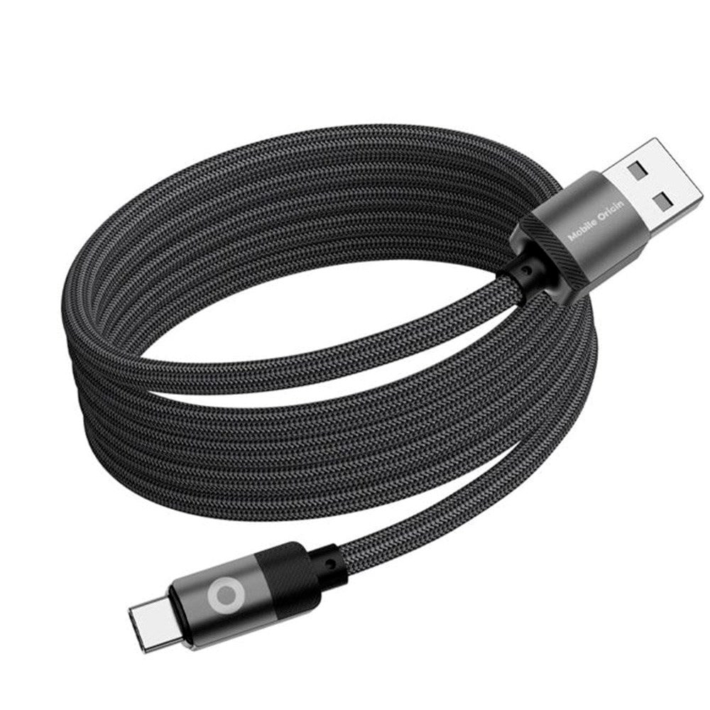 Mobile Origin Magnetic USB-A to USB-C Cable - 1m - Black