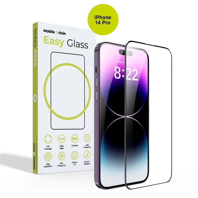 iPhone 14 Pro Mobile Origin EasyGlass Screen Protector Glass - Transparent