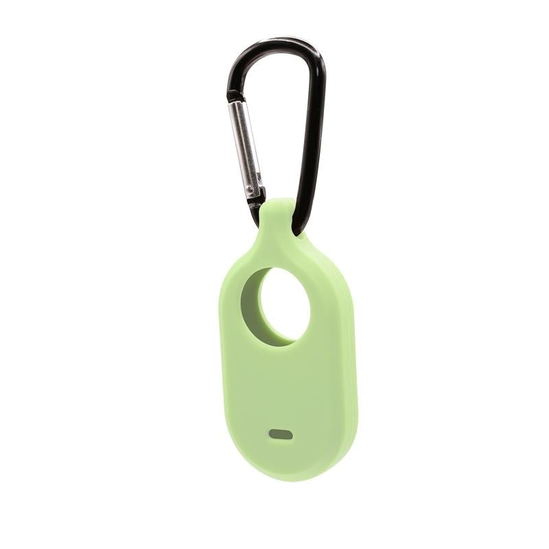 Mobile Origin Samsung Galaxy SmartTag2 Silicone Case with Carabiner - Luminous Green
