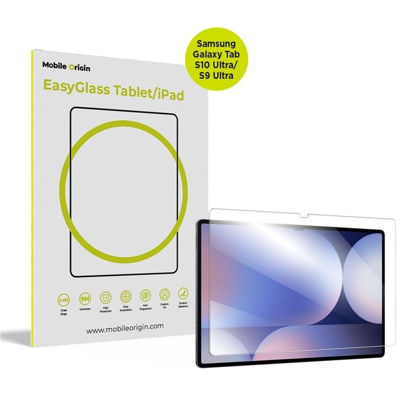 Samsung Galaxy Tab S10 Ultra / S9 Ultra Mobile Origin EasyGlass Screen Protector - Transparent
