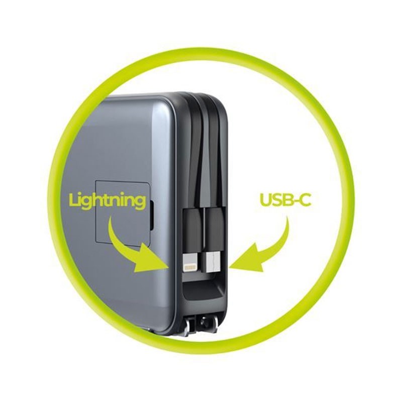 Mobile Origin PowerBank Travel Charger 10.000 mAh – MagSafe Compatible – Grey