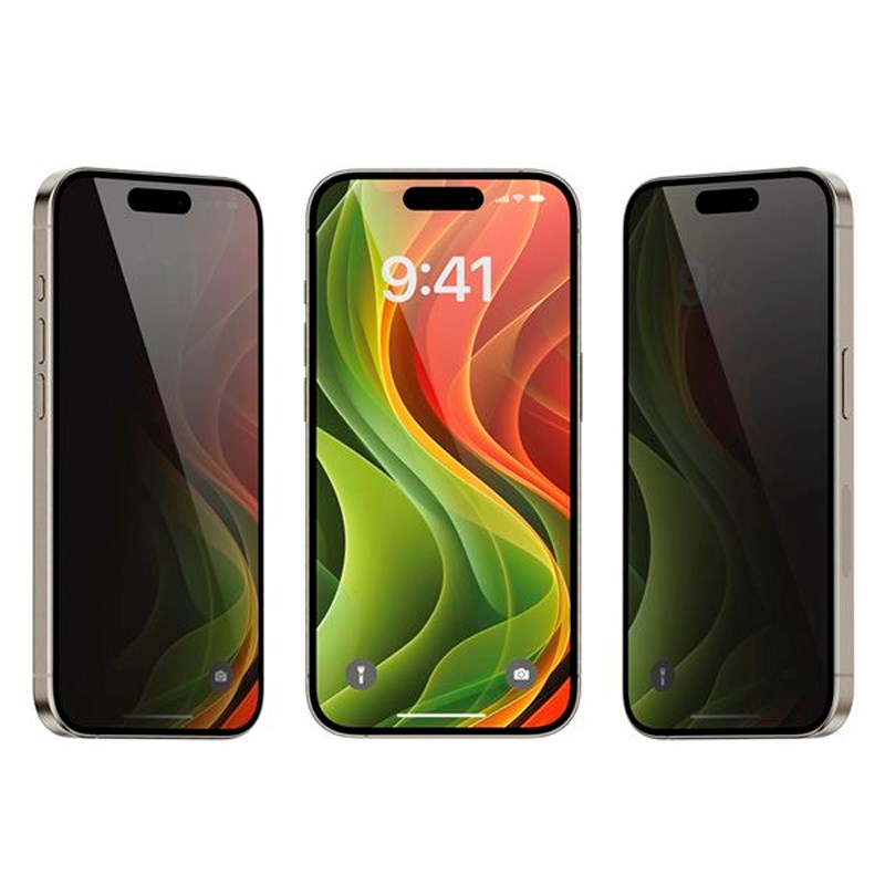 iPhone 17 Pro Mobile Origin Screen Guard Screen Protector with Mounting Box - Privacy Function - 2 pcs. - Transparent